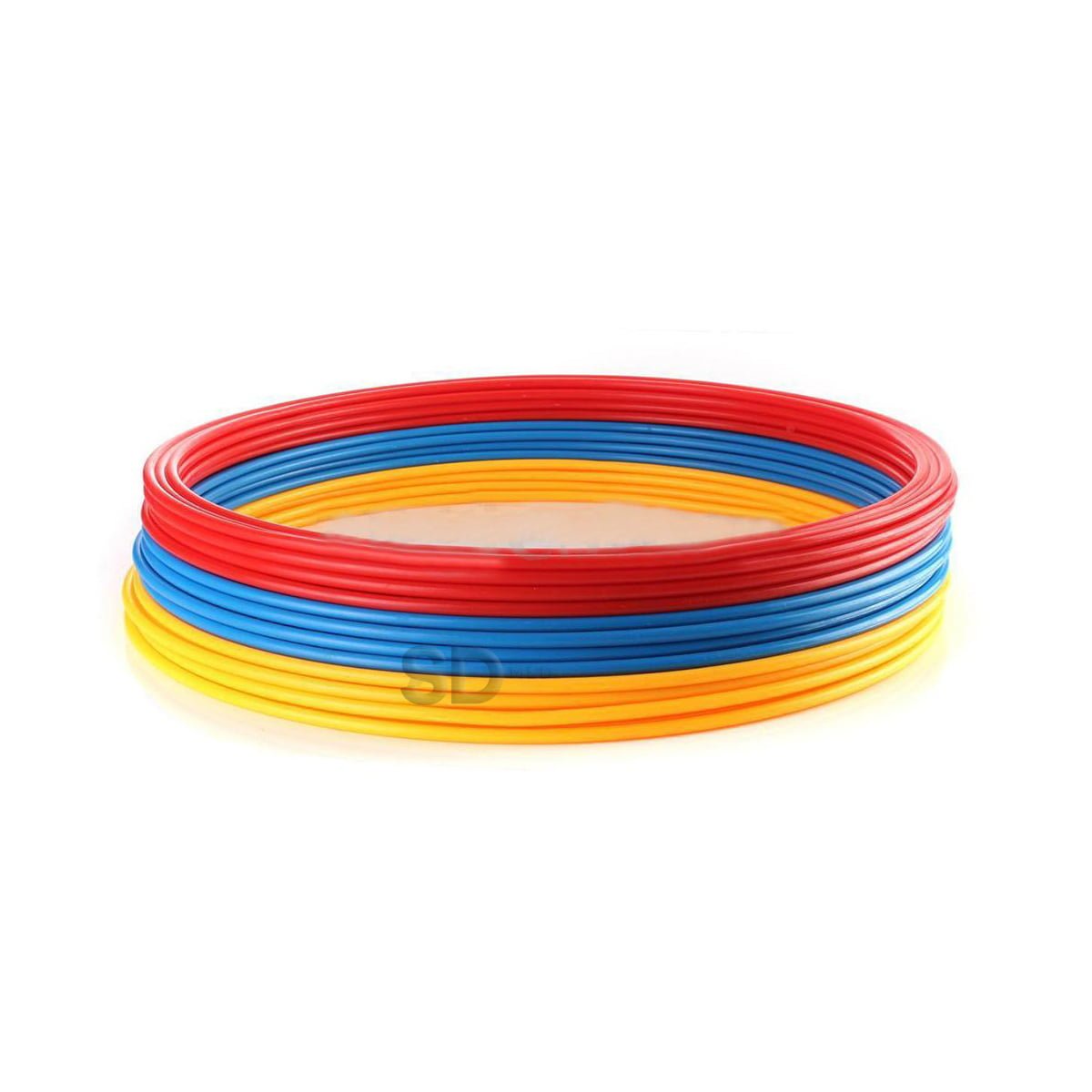 Genérico - Aros De Agilidad Pack Colores Surtidos 13 Cm - Set De 12 – Mk-850