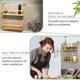 thumbnail image 3 of Rack De Cocina Especiero De Madera Estante De Pared 2nvls, 3 of 6