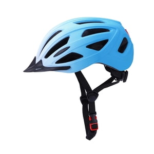 Ioensy - Casco De Bicicleta Protector De Cabeza Ligero Con Luz De Seguridad Led Casco De Bicicleta Azul