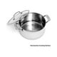 thumbnail image 3 of Cacerola Cuisinart Contour de acero inoxidable de 6 litros con tapa de vidrio, 3 of 3