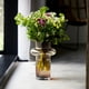 thumbnail image 4 of Florero de Vidrio Anillo Ambar Gastado Figura Deco, 4 of 11