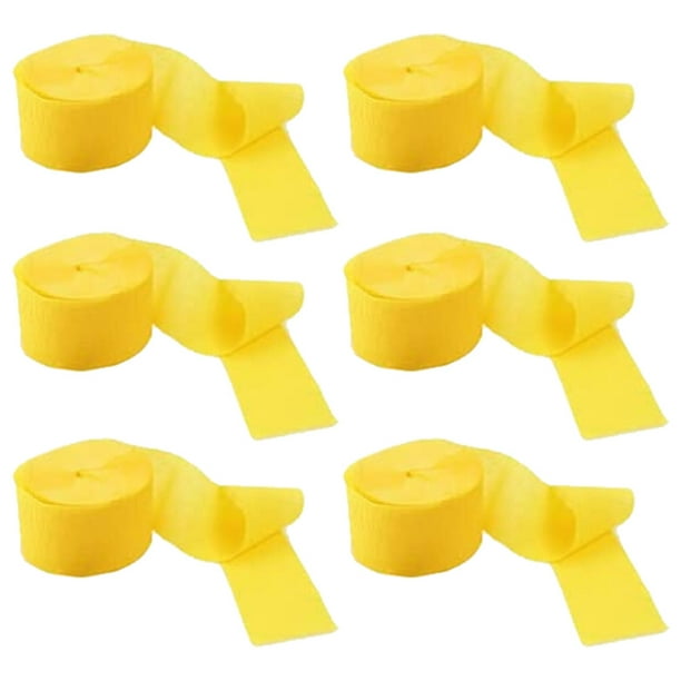 6 serpentinas de papel (4,5 cm x 25 m/rollo). Ideales para decorar fiestas, bodas y festivales.