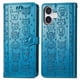 thumbnail image 1 of Funda Cartera FOXDOCK para iPhone 17 , Flip PU con Relieve de Gatos y Perros, Tarjetero y Soporte, 1 of 6