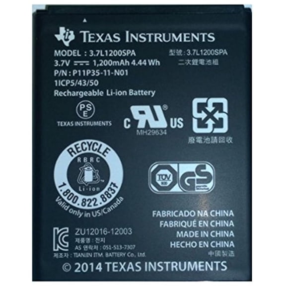 Batería Recargable Texas Instruments XXBT-KT-B Li-ion