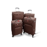 Home&Design - Set De 4 Maletas Blandas Color Café | Cafe