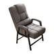 thumbnail image 5 of Silla De Escritorio Con Asiento Acolchado Y Cojín, Cómoda Silla De Tela De Lino Moderna Para Computadora, Color Gris, 5 of 5
