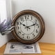 thumbnail image 2 of Reloj de pared - 12 pulgadas vintage batería operada - retro silencioso no ticking - sala de estar decorativa casa cocina escuela oficina, 2 of 3