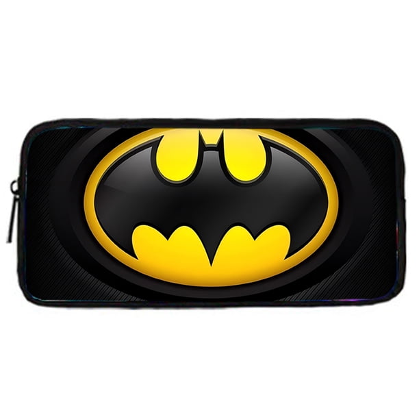Super B-BatmanS-Logo 3 pcs set Child School Backpack with Lunch Bags ,Pencil Bags ,School Bags for Boys Girls Best Gift