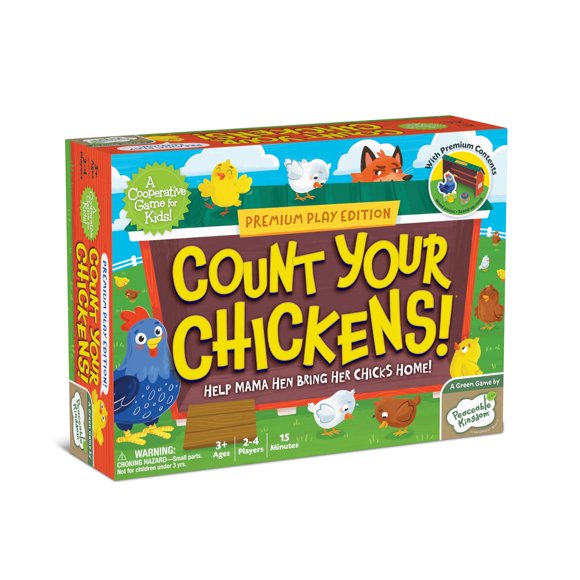 Juego de conteo Peaceable Kingdom Cuenta tus pollitos para niños de 3+