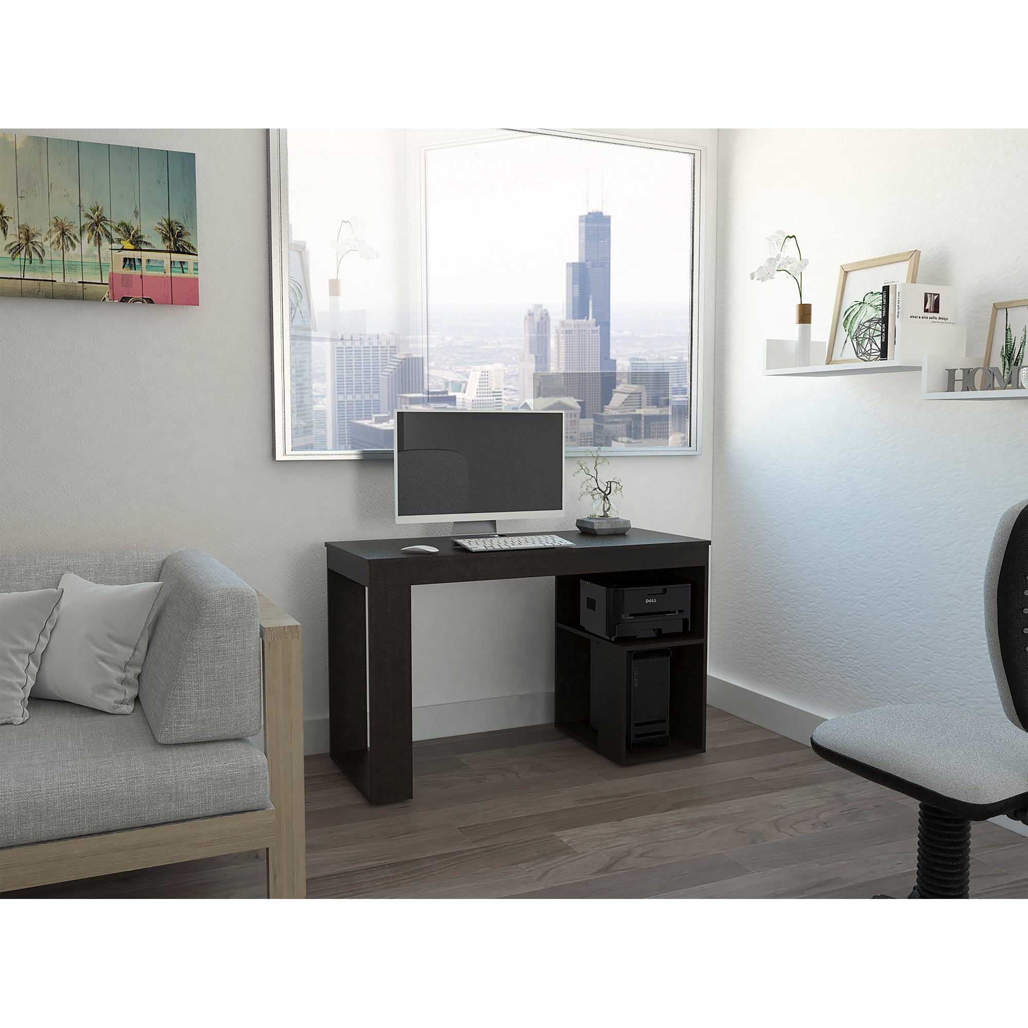 Tuhome - Escritorio Astana Wengue 73,5x120x50 Cm