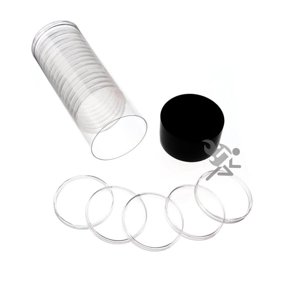 Tubo de almacenamiento y cápsulas para monedas OnFireGuy H40 para 1 oz de plata