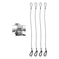 Genérica - 4 Cables Acero Recubierto 52Kg Multifunción 1 Metro X 4Mm