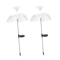 Ioensy - Lámpara Solar De Medusas, Luces Solares Al Aire Libre Para Entrada, Patio, Macizo De Flores, Luna Y Estrella