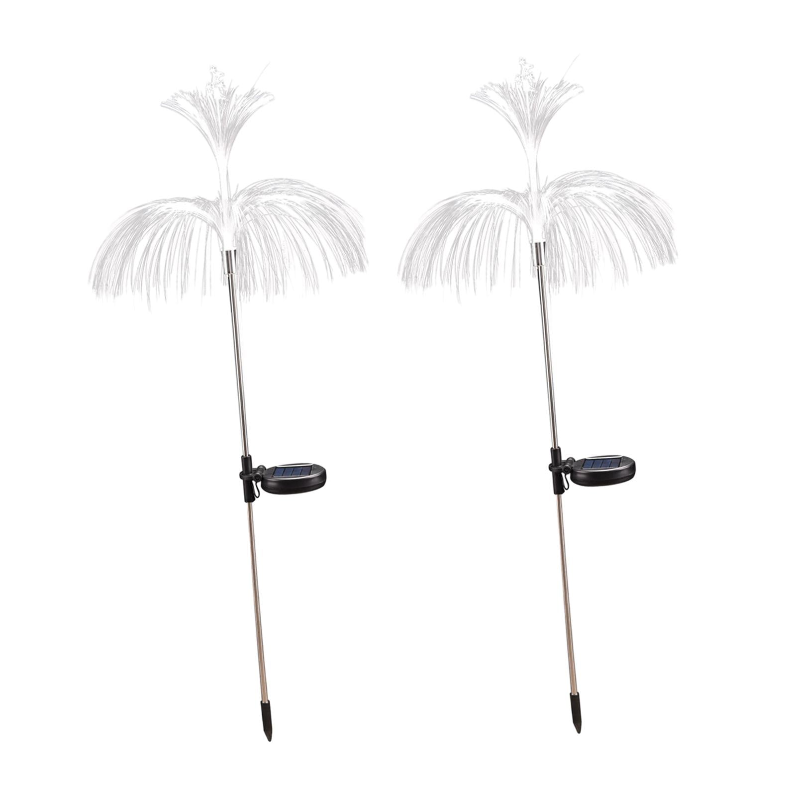 Ioensy - Lámpara Solar De Medusas, Luces Solares Al Aire Libre Para Entrada, Patio, Macizo De Flores, Luna Y Estrella