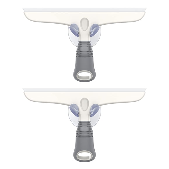 Espátula de silicona MR.SIGA multiusos de 25 cm, color blanco y gris, paquete de 2