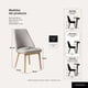 thumbnail image 5 of Pack 2 Sillas Comedor Lena Madera Asiento Acolchado Poliéster Greige, 5 of 9