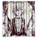 thumbnail image 1 of Cortina de ducha de chica artística de anime, juego de cortina de baño con ganchos, tamaño 66 x 72 pulgadas, 1 of 3