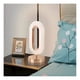 thumbnail image 2 of Lampara De Mesa Moderna Inalámbrica Usb Ovalada Dorado, 2 of 3