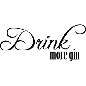 Rienda Libre Graphics - Decomural Drink More Gin Alcohol Ws-41456