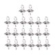 thumbnail image 1 of 20 piezas de plata 925 colgante de perlas ojo de la fianza perno ojo conector 6 mm, 1 of 5