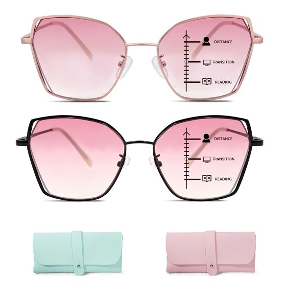 Gafas GRAFULCA Multifocales con Bloqueo de Luz Azul - Pack de 2