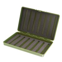 Magideal - Caja De Plástico De Dos Cara Para Pesca Con Mosca, Caja De Almacenamiento De Anzuelos Para Señuelos De Pesca, Organizador Portátil Para Contenedores Verde