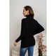 thumbnail image 3 of Sweater Mujer Cuello Alto Manga Larga Murciélago Tejido 5063, 3 of 4
