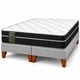 thumbnail image 3 of Base de Cama de 2 Plazas + Colchon Mery Desing 1 Pilow - Gris Claro, 3 of 7