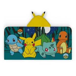 Toalla Con Capucha, Algodón Suave Para Niños, Anime Y Pokémon De Franco