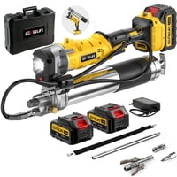 Pistola Engrasadora Eléctrica Geveelife 2025 2 En 1 De 12.000 Psi Con Accesorios