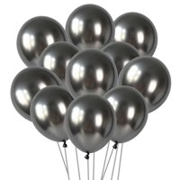 Globos De Látex Ztikug De 12 Cm, Color Negro Metalizado, Para Fiesta De Cumpleaños