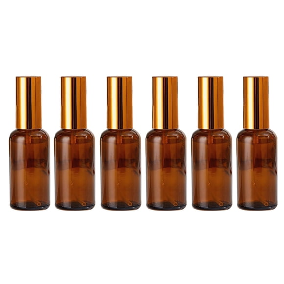 Frascos de vidrio con atomizador Doromy 30 ml ámbar, paquete de 6