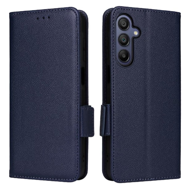 Funda Cartera para Samsung Galaxy A16 Tapa Flip con Ranuras y Soporte Azul