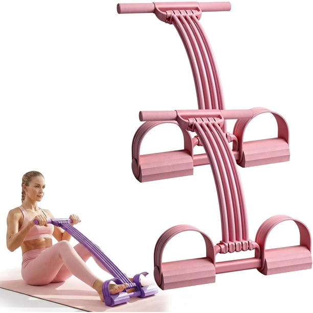 Dispositivo resistencia pedal 8 tubos suave duradero abdomen cintura brazo pierna core