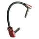 thumbnail image 3 of Cable De Parche De Guitarra De 15 Cm Fácil De Usar Cable De Parche De Guitarra De ángulo Recto De Bajo Ruido Rojo, 3 of 5