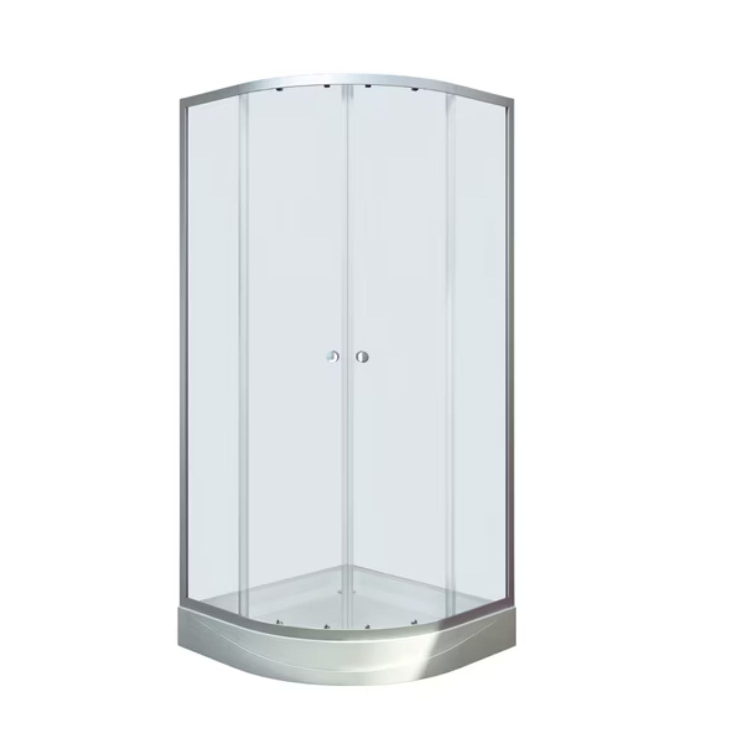 Shower Curvo 80x80x200cm Satin