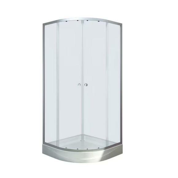Shower Curvo 80x80x200cm Satin