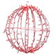 thumbnail image 1 of Esfera Colgante Vickerman 180Lt x 20" Plegable Plana LED Roja, 1 of 1