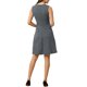 thumbnail image 3 of INSPIRE CHIC Vestido sin mangas de cuadros de pata de gallo por encima de la rodilla con ajuste y vuelo para mujer, atuendo de maestra para el regreso a clases, talla S, azul marino, 3 of 6