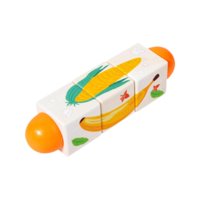 Magideal - Wood Twist Toy Brain Teaser Padres Niños Interactivos Bloques De Construcción De Rompecabezas Interrupción Para Niños Regalos De Cumpleaños Para Niños Frutas Verduras