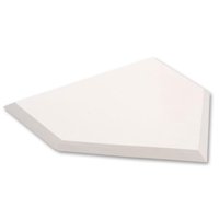 Home Plate Bsn Rubber White, Tamaño Oficial De 43 X 43 X 2,5 Cm