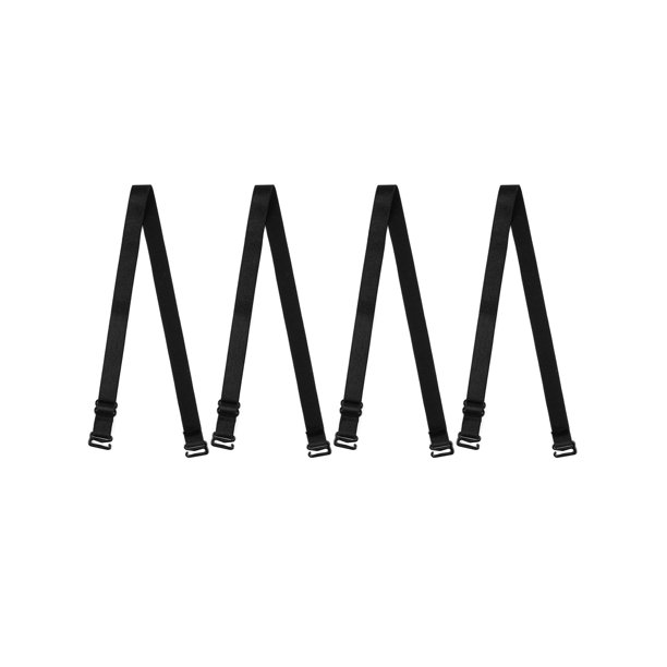 Tirantes de Sujetador para Mujer INSPIRE CHIC 2 Pares 10/12/15/18/20mm de Ancho Tirantes Elásticos Ajustables para Hombro Negro-Puro-12mm