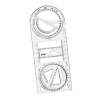 Magideal - Regla Geométrica, Plantilla De Medición Matemática, Regla De Dibujo De Múltiples Formas Para Escuela Primaria
