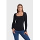 thumbnail image 1 of Polera Mujer Escote Cuadrado Negro - lll, 1 of 4