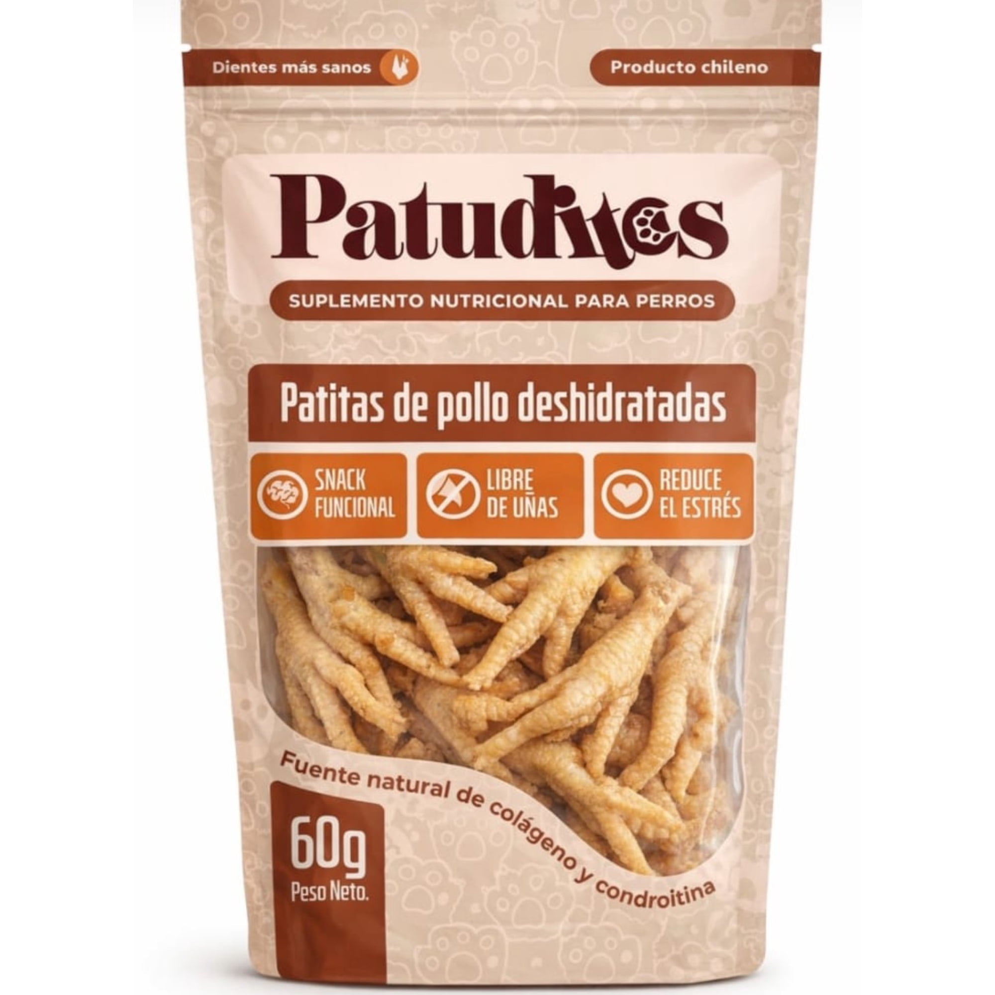 Snack Patitas de Pollo 100 % Natural
