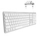 thumbnail image 1 of Teclado Macally WKEYHUBMB con Cable USB y 2 Puertos de Aluminio, 1 of 7