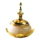 thumbnail image 4 of Soporte Para Quemador De Incienso De Loto Moderno Para Exteriores, Aromaterapia, Rosa Claro, 4 of 5