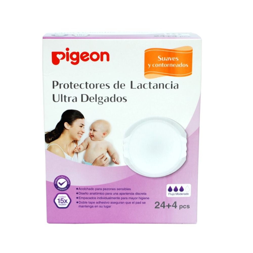 Protectores Mamarios De Lactancia Ultra Delgados 1 Un Pigeon