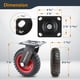 thumbnail image 2 of Juego de 4 unidades de goma resistente Caster Wheels POWERTEC de 6 pulgadas, 2 of 8