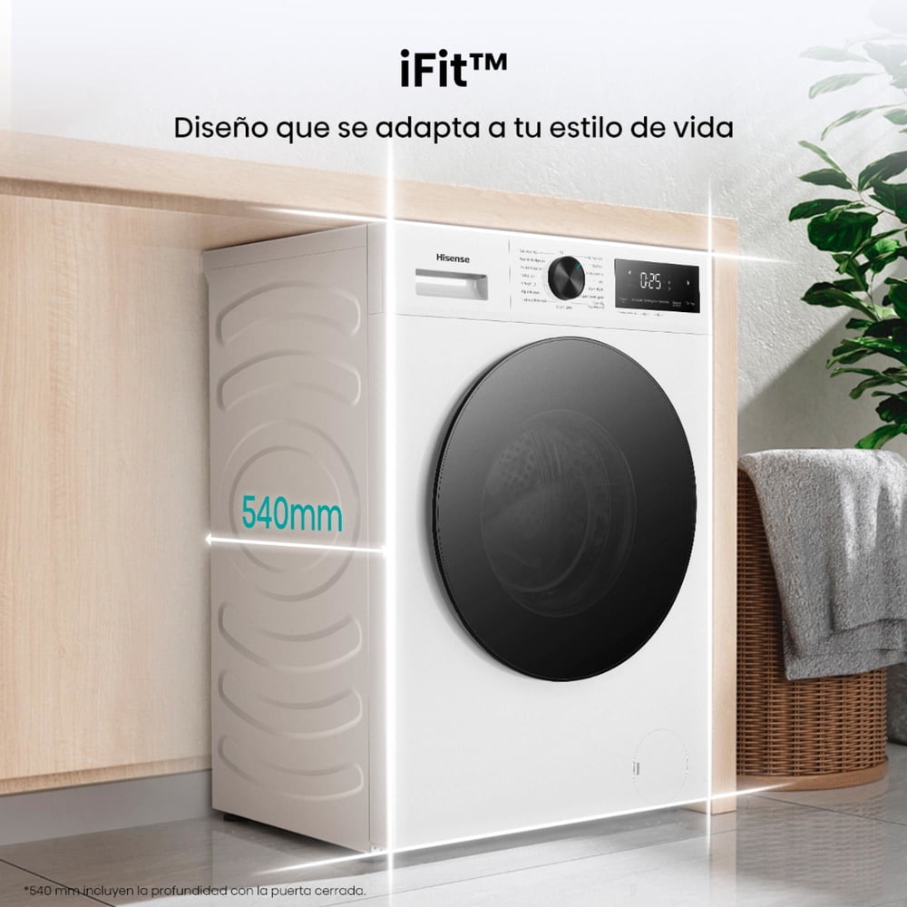 Hisense WD1I1041BW 10/6 kg Blanco, foto 6